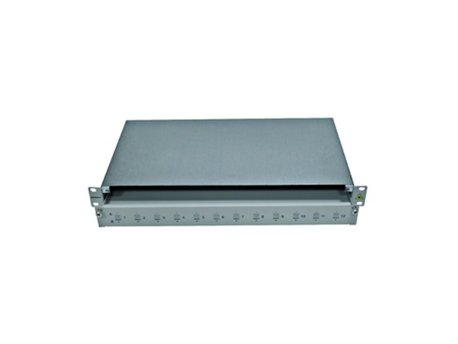 SCHRACK FO Panel 19'',za 12xLCdx adaptera,prazan,1HU,sivi,PREMIUM