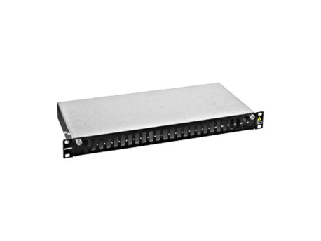 SCHRACK FO Panel 19'',za 24xSCdx adaptera,prazan,1HU,crni,PREMIUM
