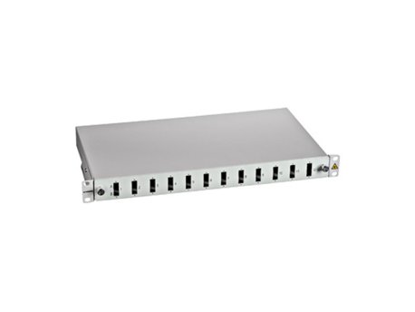 SCHRACK FO Panel 19'',za 12xSCdx adaptera,prazan,1HU,sivi,CLASSIC
