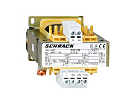 SCHRACK Monofazni upravljački transformator 230V/24V, 60VA, IP00