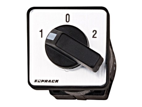 SCHRACK Greb. sklopka MINI/1p/10A/1-0-2/AC21/mont.na vrata fi22mm