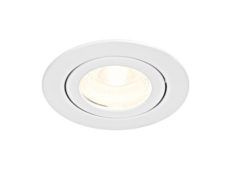 SCHRACK Punto LED 8W 760lm 4000K 36° 230V IP65/IP20 dimabilna bela