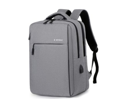 GEMBIRD Ranac poslovni Sivi za laptop 15,6inc 41x30x15cm USB konektor