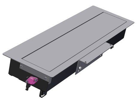 BACHMANN TOP FRAME Ugradni nosač modula sa poklopcem, 8 mesta, srebrn