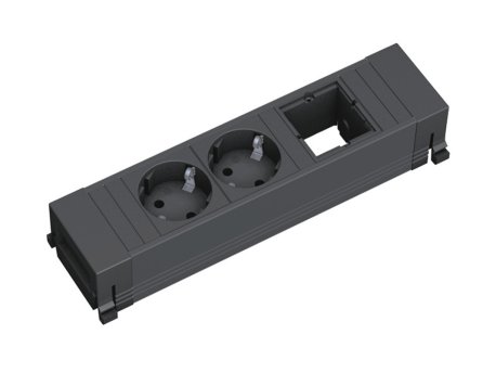 BACHMANN POWER FRAME napojni modul 2x šuko +1x prazno mesto PVC