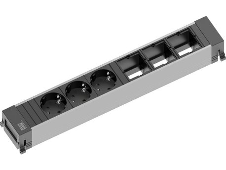 BACHMANN POWER FRAME napojni modul 3x šuko+3x prazno mesto