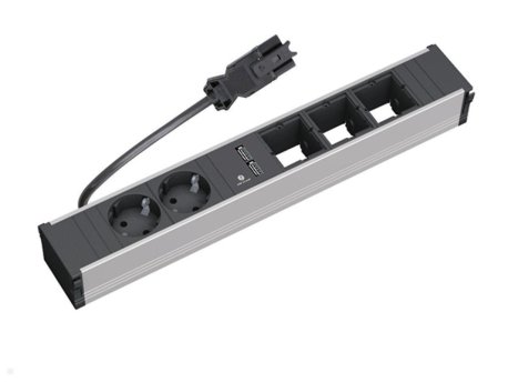 BACHMANN CONI nap.mod. 2x šuko+1xUSB do ub.char.+ 3x praz. mes. GST18