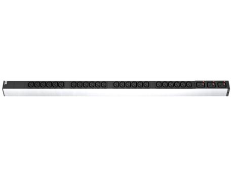 BACHMANN PDU Basic Vertikalni,24xC13+3xC19 sa blokadom,16A,1ph,kab.3m