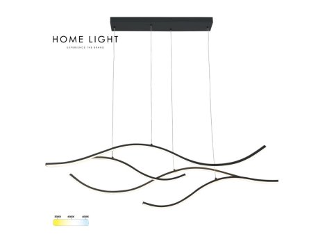 HOME LIGHT Solea 141 LED luster crni