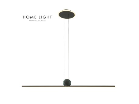 HOME LIGHT Solea 166 LED luster crni