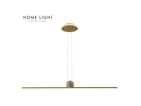 HOME LIGHT Solea 166 LED luster zlatni