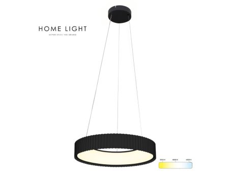 HOME LIGHT Solea 70 LED luster crni