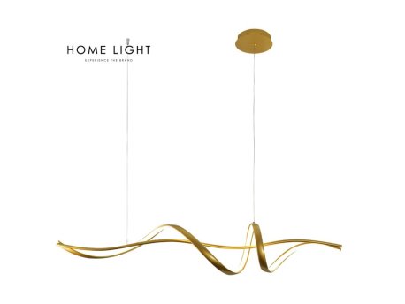 HOME LIGHT Solea 145 LED luster zlatni