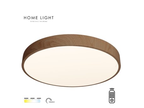 HOME LIGHT Solea 87 CCT LED plafonjera drvo