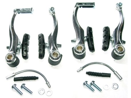 CAPRIOLO KOČNICA-KOMPLET KLEŠTA V-BRAKE ALU LOGAN 946 POLISH