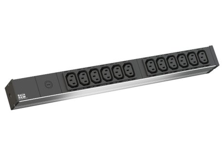 BACHMANN PDU Basic ALU 19''1U12xC13 sa bbok. ulaz C14,osig.10A, kabl2m