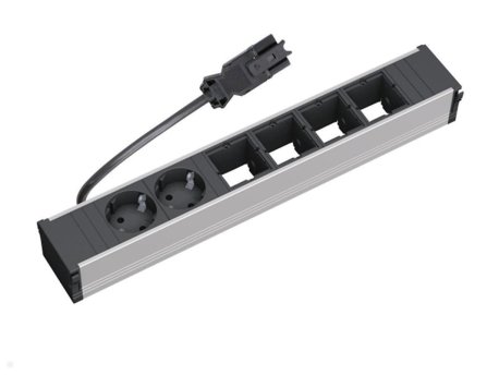 BACHMANN CONI napojni modul 2x šuko+ 4x prazno mesto,kabl 0,2m GST18