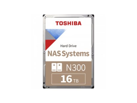 TOSHIBA 16TB N300 NAS HDD CMR 3.5'' 512MB 7200RPM SATA HDWG51GUZSVA