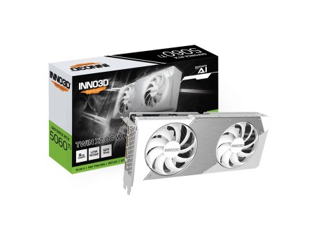 Inno3D GeForce RTX 5060 Ti 8GB GDDR7 Twin X2 OC White N506T2-08D7X-193075W