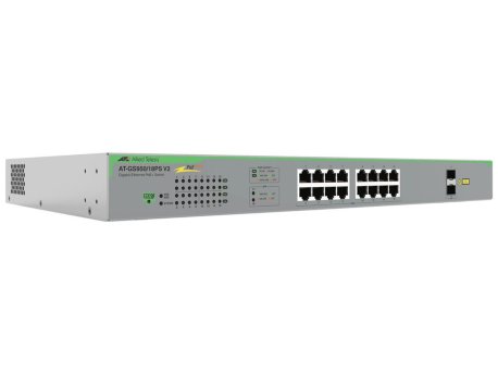 ALLIED TELESIS AT-GS950/18PS V2-50 16x10/100/1000TX + 2xSFP POE+, 185w