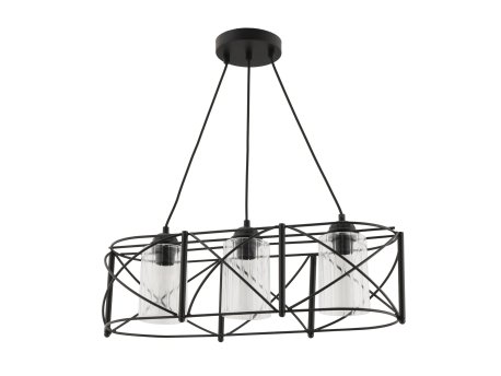 OPVIQ Luster Dratrio Glass Black Transparent