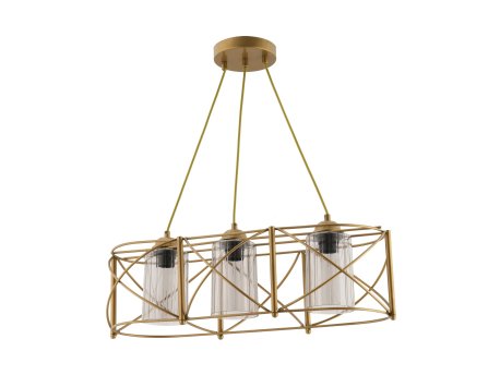 OPVIQ Luster Dratrio Glass Gold Grey