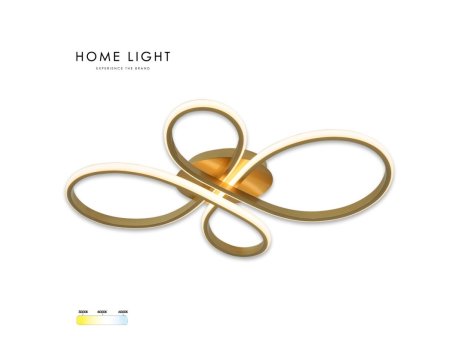 HOME LIGHT Solea 163 CCT LED plafonjera zlatna
