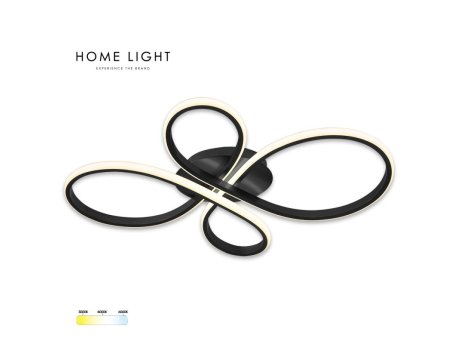 HOME LIGHT Solea 163 CCT LED plafonjera crna
