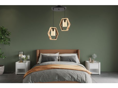 OPVIQ Luster Hexagon Double B Glass