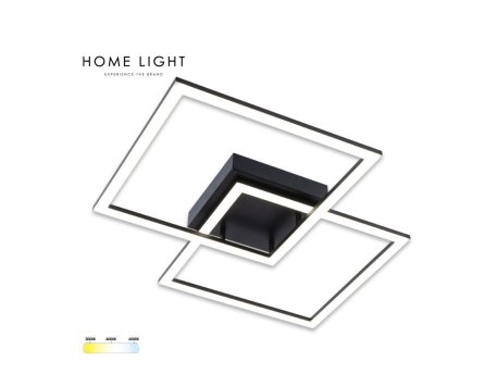 HOME LIGHT Solea 156 CCT LED plafonjera crna