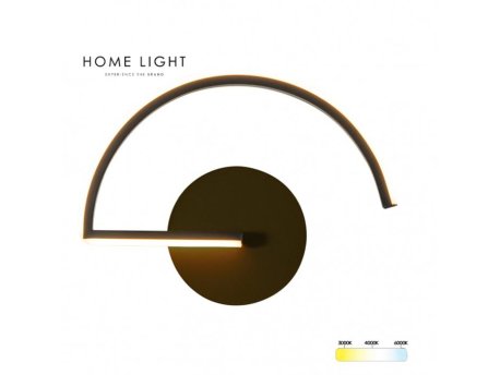 HOME LIGHT Solea 153 CCT LED zidna lampa crna