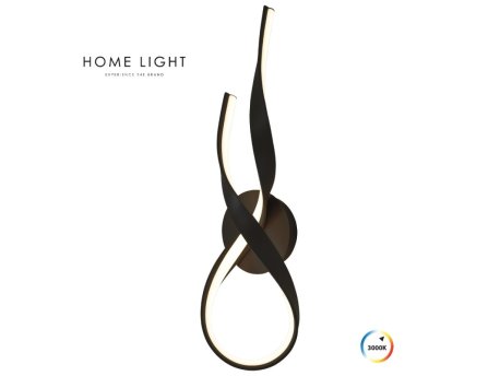HOME LIGHT Solea 137 LED zidna lampa crna