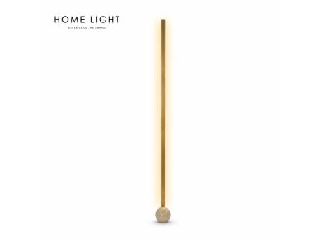 HOME LIGHT Solea 167 LED podna lampa zlatna/bela