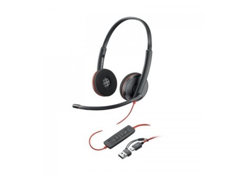 HP Slušalice sa mikrofonom Poly Blackwire 3220 HP 8X228AA USB-C+ USB-C/A adapter