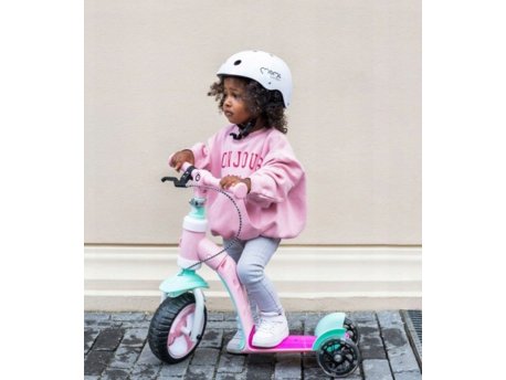 MoMi Trotinet za decu Elios 2u1 Pink
