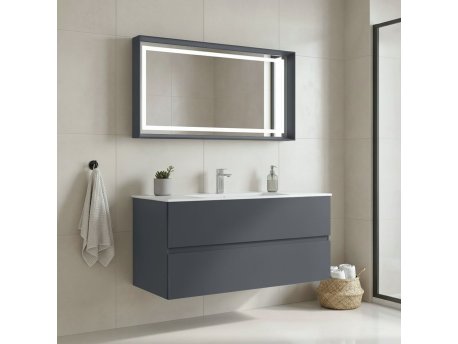 HANAH HOME Kupatilski ormarić sa umivaonikom i ogledalom (2 komada) Nest 121 v2 556