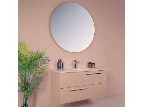 HANAH HOME Kupatilski ormarić sa umivaonikom i ogledalom (2 komada) Serenity Rose