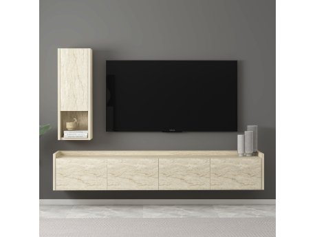 HANAH HOME TV polica Sema Travertine