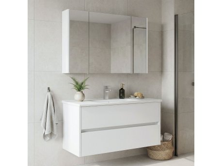 HANAH HOME Kupatilski ormarić sa umivaonikom i ogledalom (2 komada) Arno 100 762