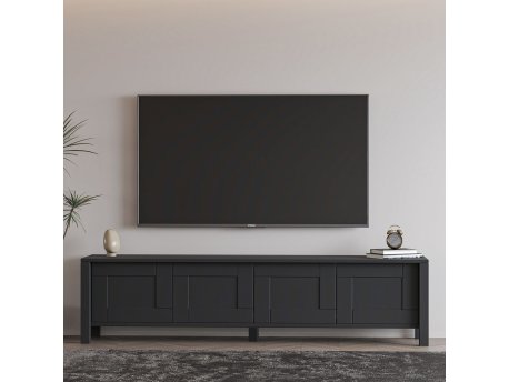 HANAH HOME TV polica Vachel Anthracite