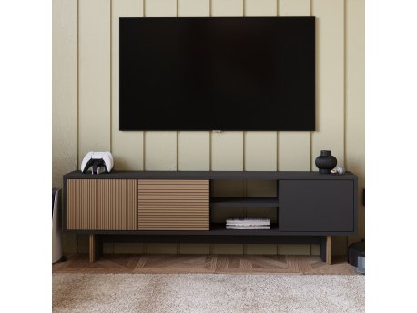 HANAH HOME TV polica Ravello Warm Oak Anthracite