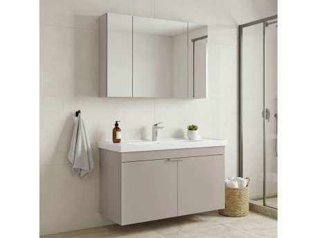 HANAH HOME Kupatilski ormarić sa umivaonikom i ogledalom (2 komada) Desna 100 750