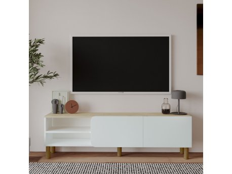 HANAH HOME TV polica River White Sapphire Oak