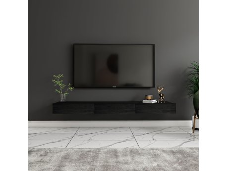HANAH HOME TV polica Avalon Wood Black