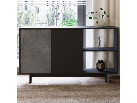 HANAH HOME Konzola Ravello Marble Anthracite
