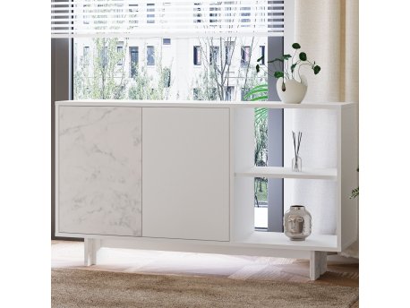HANAH HOME Konzola Ravello White Marble
