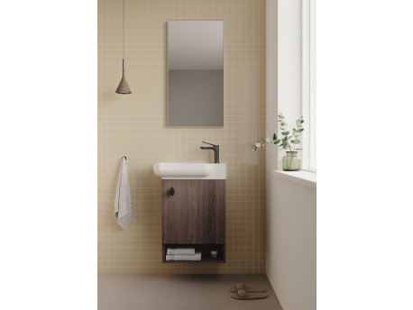 HANAH HOME Kupatilski ormarić sa umivaonikom i ogledalom (2 komada) Begonya 55 062