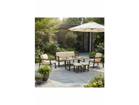 HANAH HOME Baštenske garniture Leo 3+1+1+2 Beige