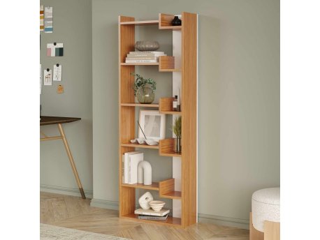 HANAH HOME Polica za knjige Palermo Natural White