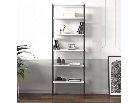 HANAH HOME Polica za knjige Hero Anthracite White